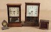 Four miscellaneous clocks, to include a French De