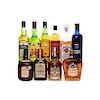 Whisky de Escocia, Canada y U.S.A. Crown Royal, Jim Beam, Chivas Regal, J & B, Old Parr, Cutty Sark.Total de Piezas: 10
