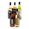 Whisky de Escocia, U.S.A. e Irlanda.  Black Louch.  Baker's. Black & White. Barrogil. Total de piezas: 5.