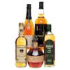 Whisky y Bourbon de Scotland, Ireland y U.S.A. a) Burnfoot. Single Malt. Scotland. b) Bowman's. <I...