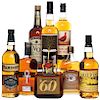 Whisky de Escocia, Canada y Japon. a) Seagram's VO. Blended. Canadian Whisky. b) Suntory Royal. <I...