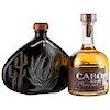 Gran Cuerno de Chivo / Cabo Wabo. a) Gran cuerno de chivo. Tequila reposado. 100% agave. Tepatitlan, Jalis...
