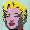 ANDY WARHOL, II.23 : Marilyn Monroe, with a “Fill in your own signature” stamp in the back, Serigraph, 
35.8 x 35.8” (91 x 91 cm), with certificate.