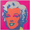 ANDY WARHOL, II.22: Marilyn Monroe, with a seal in the back "Fill in your own signature", Serigraphy, 
35.4 x 35.4” (90 x 90 cm)