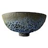 James Lovera California Studio Pottery Lava Crater Glazed Footed Bowl
