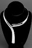 Taxco Mexican Sterling Silver Modernist Necklace