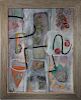 Kroll, Signed Mid Century Abstract Painting