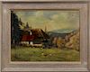 European School, Signed Painting of Countryside