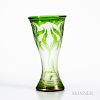 Dorflinger Honesdale Cameo Glass Vase