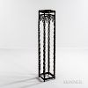 Wrought-iron and Marble Pedestal