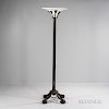 Alabaster and Wrought Iron Floor Lamp