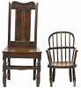 English child's yewwood Windsor chair, ca. 1800,