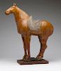 A Chinese glazed ceramic horse