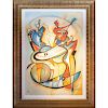 LARGE FRAMED COLOR GICLEE PRINT, PLAY IT AGAIN, BY ALFRED GOCKEL