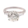 Ladies 4.04ct Diamond Engagement Ring in Platinum