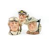 3 SM ROYAL DOULTON CHARACTER JUGS, ARMED FORCES SERIES