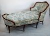 French-Style Walnut Chaise Longue