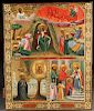 LARGE, SIGNED & DATED RUSSIAN ICON, 1883