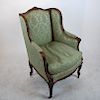 Antique French Carved Bergere