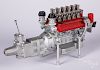 Aluminum Ferrari engine and transmission model