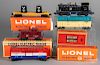 Lionel five-piece train set