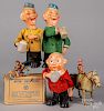 Group of Western Germany wind-up toys, etc.