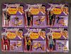 Set of six 1986 Remco Karate Kid action figures