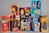 Group of TV personality dolls and action figures