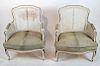 Pair French Caned Bergeres