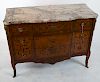 Antique English Decorated and Inlaid Commode