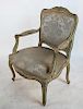 French Painted & Decorated Arm Chair
