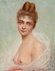 ARTIST SIGNED FRENCH NUDE PAINTING
