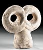 Incredibly Large / Rare Tell Brak Limestone Eye Idol