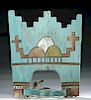19th C. Santo Domingo Pueblo Wood Tableta Headdress