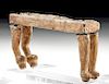 Egyptian Wood & Painted Gesso Funerary Bed Model