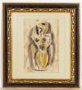 Konrad Cramer (1888-1963) "Abstract Female Nude"