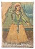 Antique Painting of Persian Dancer