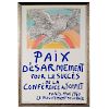 Pablo Picasso. "Paix Disarmement-Peace"