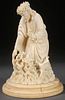 FRENCH CARVED IVORY CHRIST, 19TH CENTURY