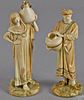 Pair of Royal Worcester porcelain figures, 20th c