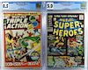 2PC Marvel Comics Super-Heroes Triple Action CGC