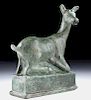 Roman Bronze Deer, Recumbent Position