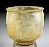 Gorgeous Roman Glass Footed Vessel