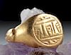 Chinese Ming Dynasty 21K+ Gold Ring