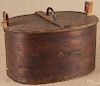 Large Scandinavian bentwood box, early 19th c., w