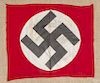 German Nazi flag, signed by American soldiers who