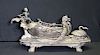 Fine Quality Silvered Bronze Of A Chariot Being