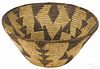 Papago, Arizona basketry bowl, mid 20th c., with