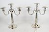 Pair of Towle Sterling Silver Candelabra