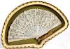 Victorian lace and mother of pearl fan